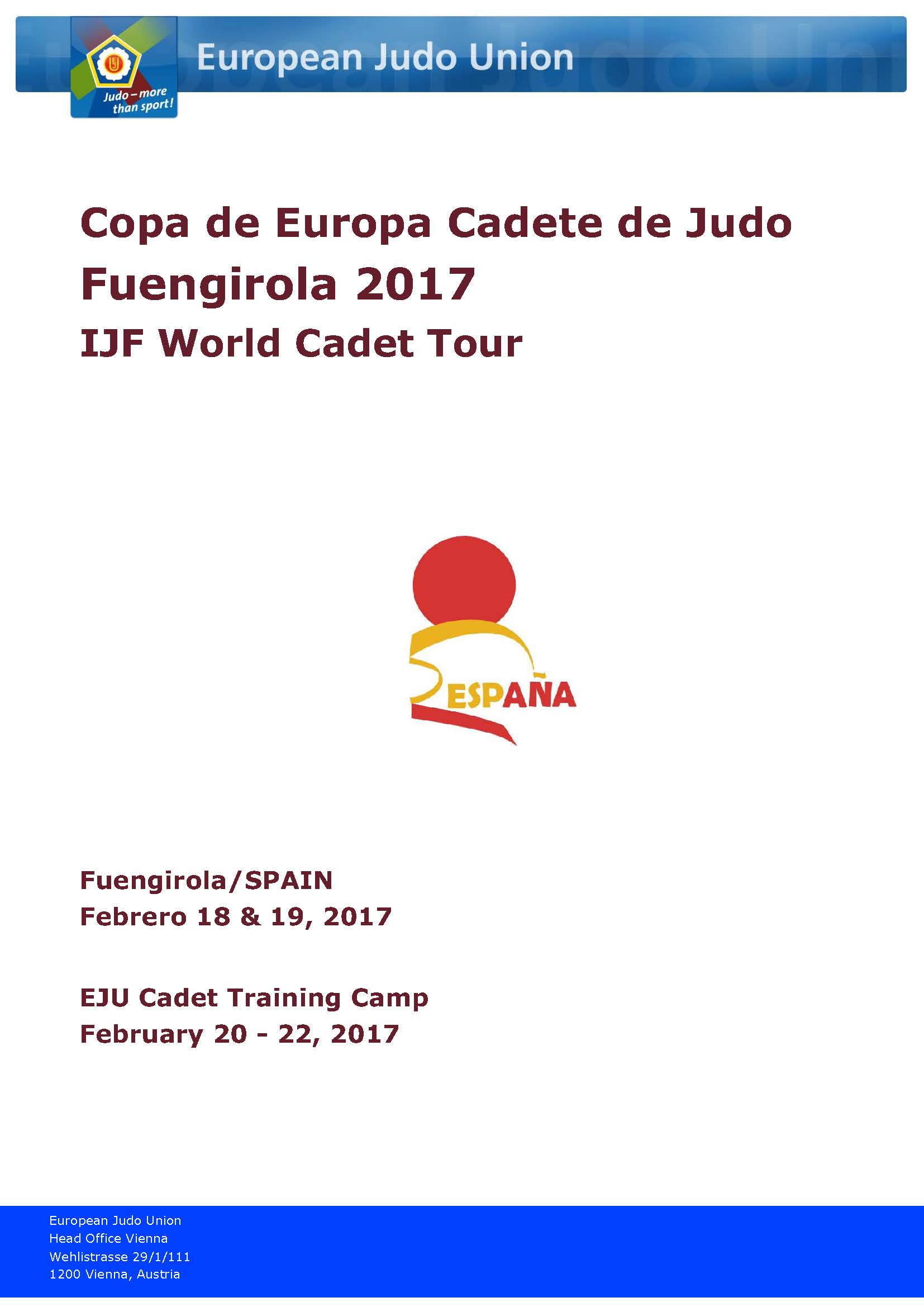 5 JUDOKAS NAVARROS EN LA EUROPEAN CUP CADETE FUENGIROLA